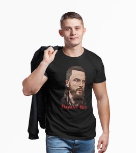 Boran bey - Black - The Ertugrul Ghazi - 100% cotton t-shirt for Men with soft feel and a stylish cut