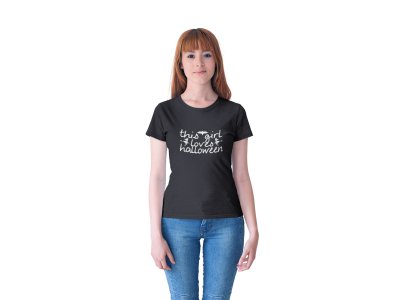 Loves Halloween - Printed Tees for Women's -designed for Halloween