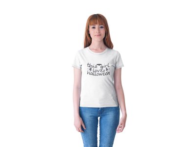 Loves Halloween - Printed Tees for Women's -designed for Halloween