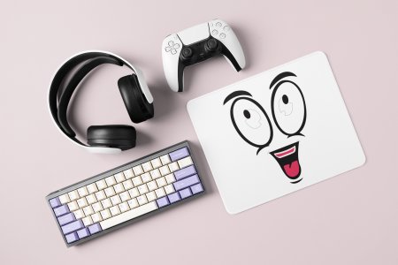 Looking Up Emoji- Emoji Printed Mousepad For Emoji Lovers