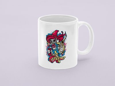 Ugly Skull-Printed Coffee Mugs