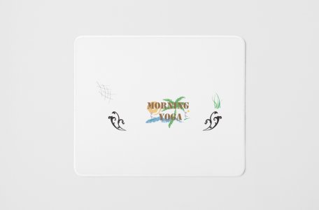 Morning yoga - yoga themed mousepads