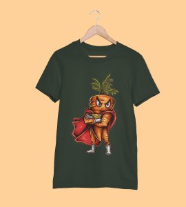 Super carrot -round crew neck cotton tshirts for men