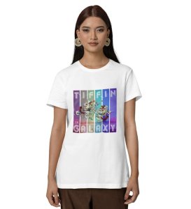 Lost World: Skull Galaxy Voyage Graphic Printed Black T-Shirt