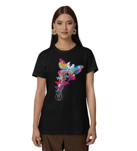 Euphonic Flight: Colorful Tradition Graphic Printed White T-Shirt